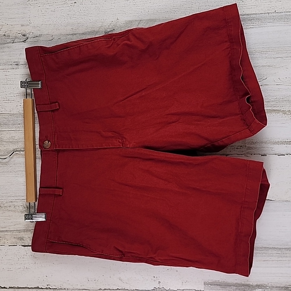 Banana Republic factory rugby red Aiden short flat front shorts Size 36